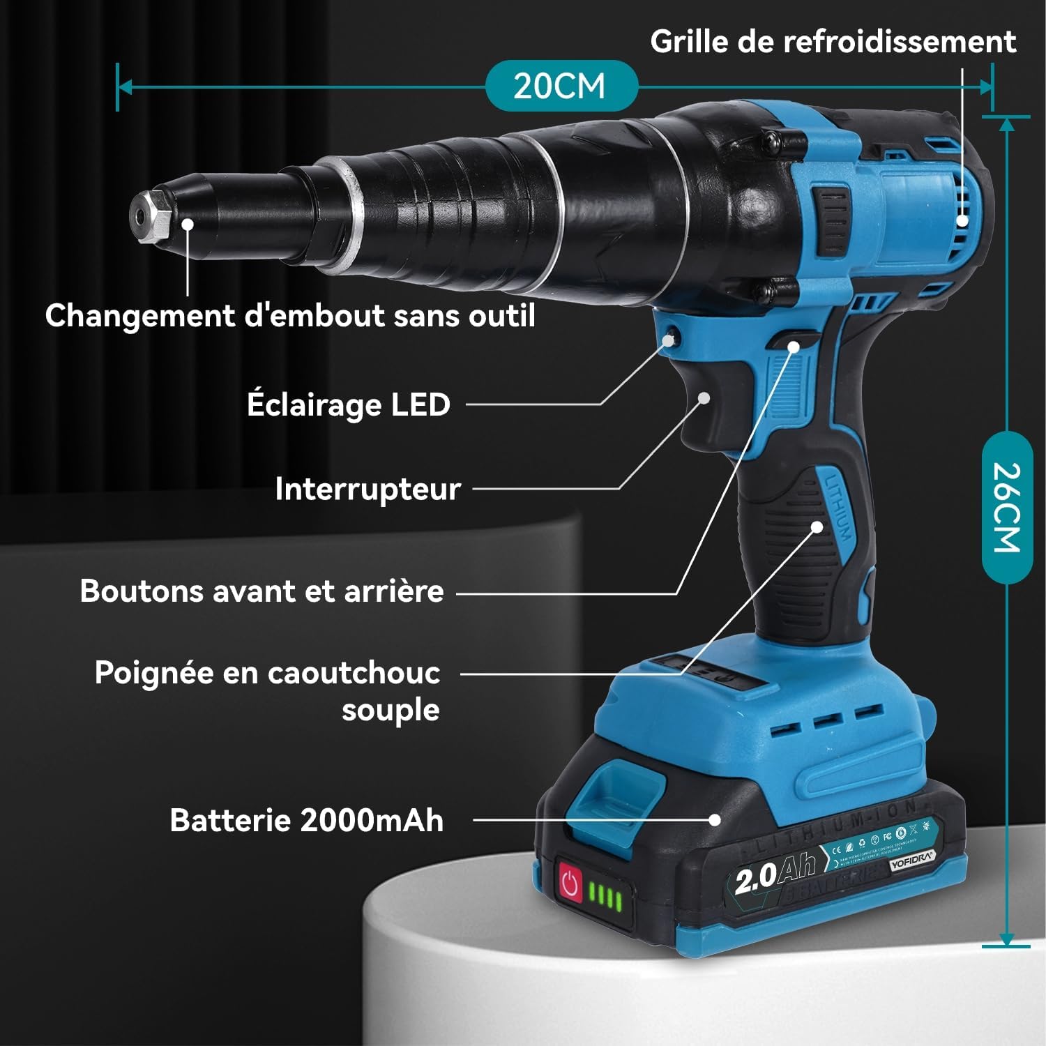 Thumbnail 6 de Yofidra Pistolet à riveter 20000 N