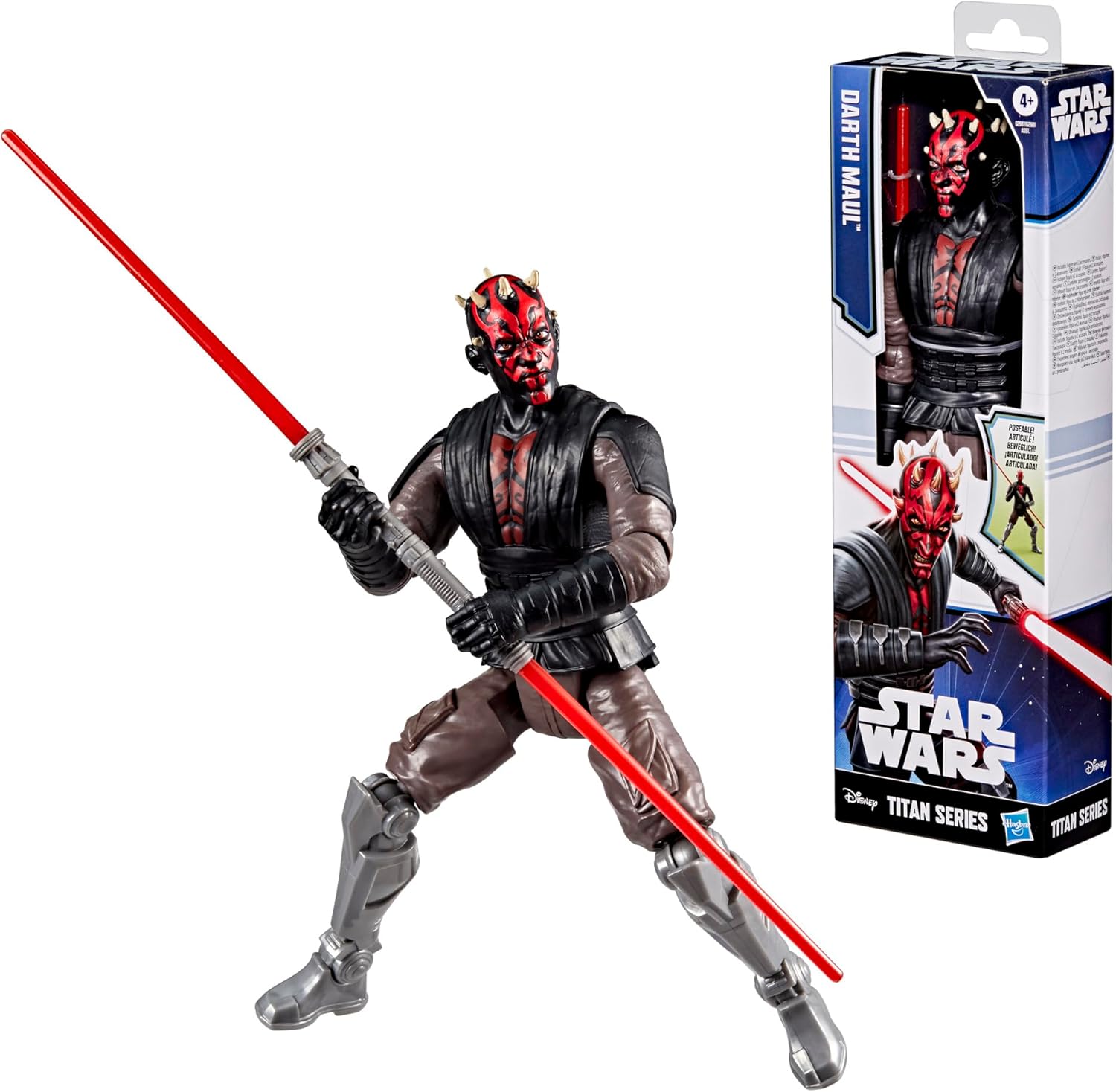 Thumbnail 1 de Star Wars Titan Series - Figurine Dark Maul 30 cm avec 2 Accessoires
