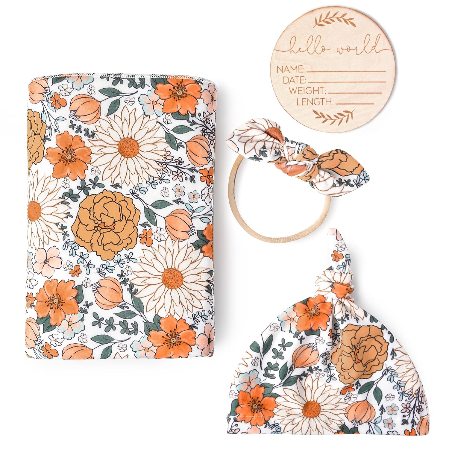 Detalle de Konssy Newborn Swaddle Blanket Set 30" x 30