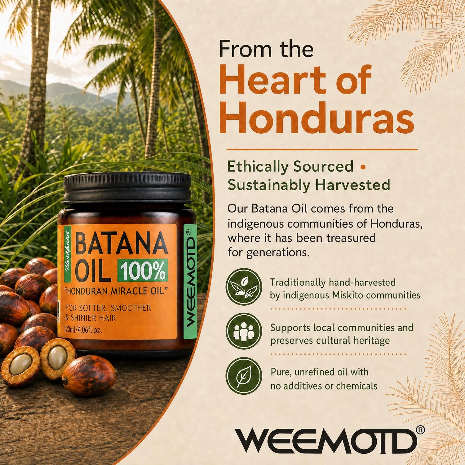 Thumbnail 6 de Batana Oil for Hair Growth by Dr Sebi – 100% Raw Organic Batana Hair Mask (4.06 fl oz)