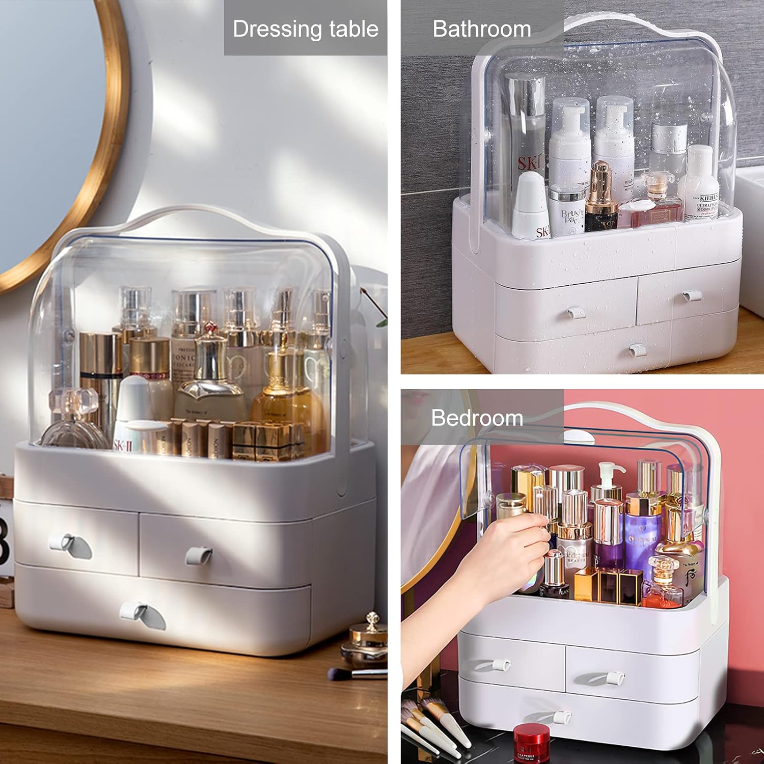Detalle 1 de LZDMY Makeup Organiser Storage Drawers