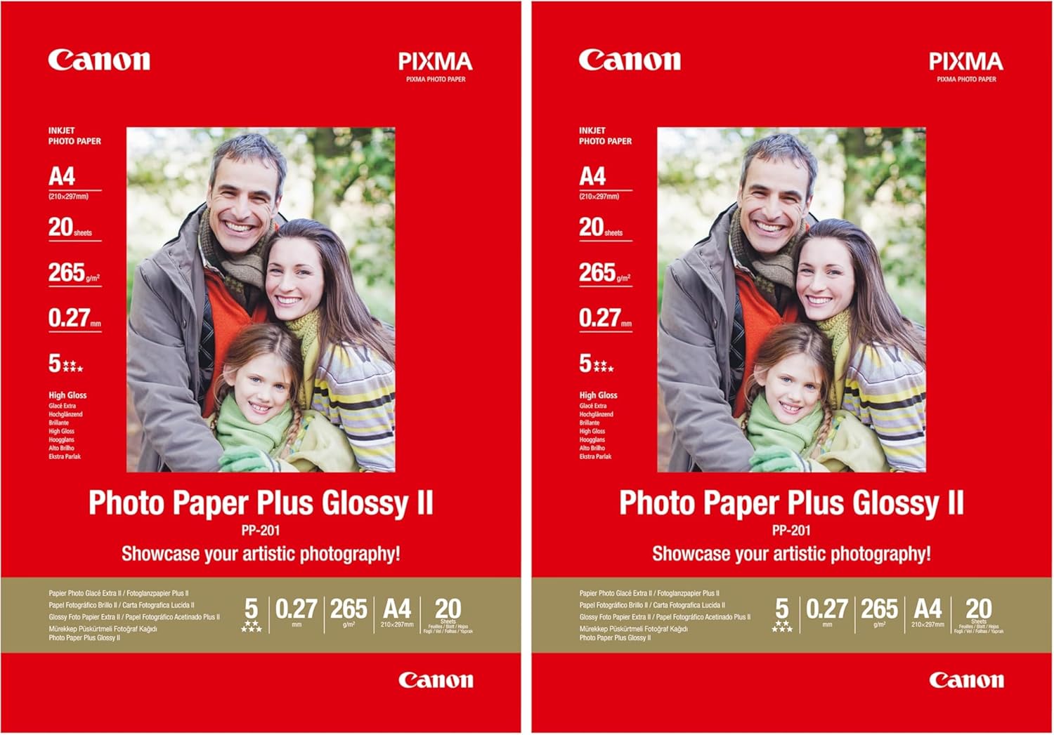 Thumbnail 6 de Canon PP-201 A4 – Papier photo plus Glossy II, 20 feuilles, 275 g