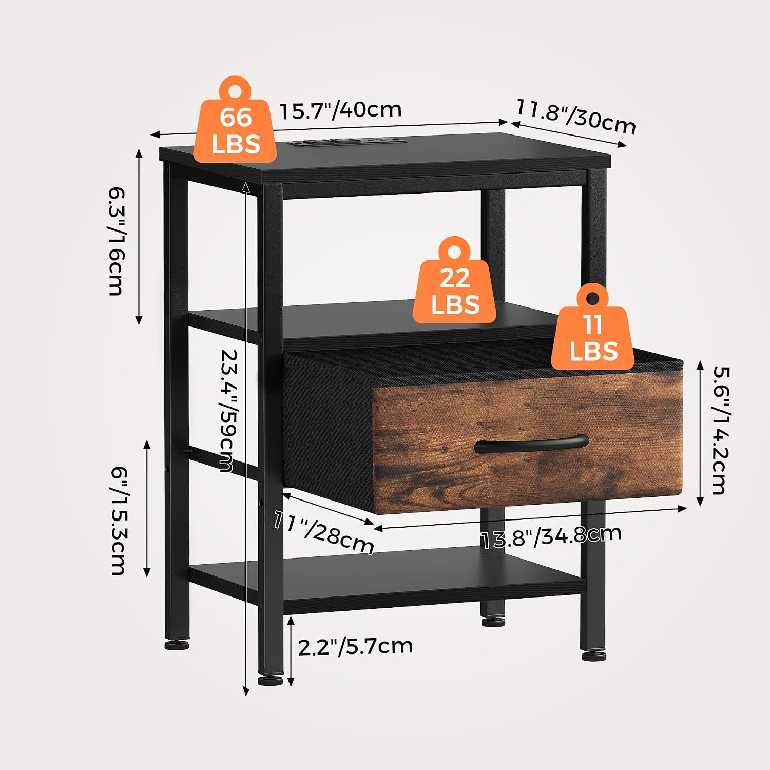 Detalle de DUMOS Nightstand Set