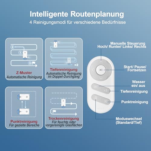 Thumbnail 14 de HUTT R10 Fensterputzroboter mit Rotierendes Nass- & Lineares Trockenwischen – effiziente Zwei-Phasen Reinigung