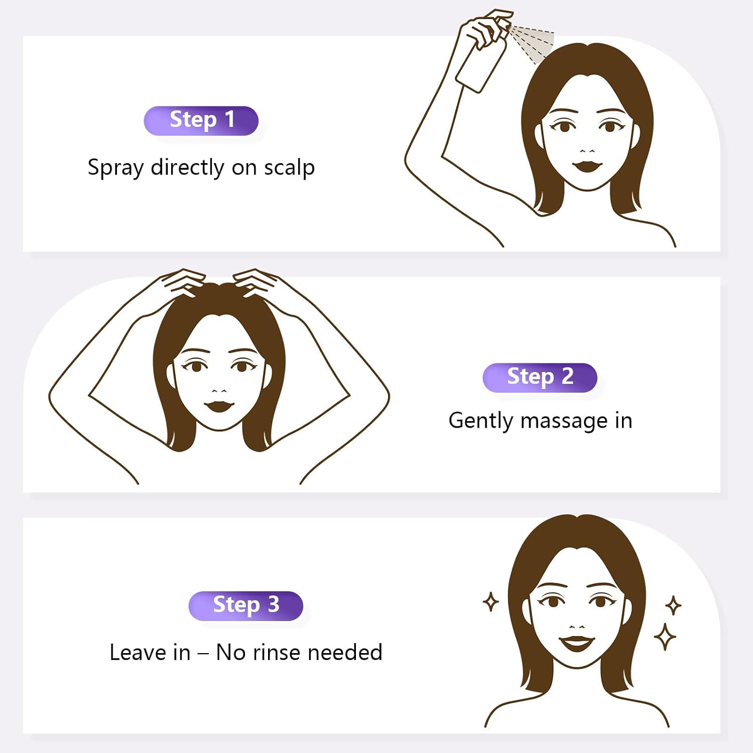 Detalle de Hair Growth Spray Serum mit Rosmarinöl – 60 ml für Haarwachstum, Anti-Haarausfall (Männer & Frauen)