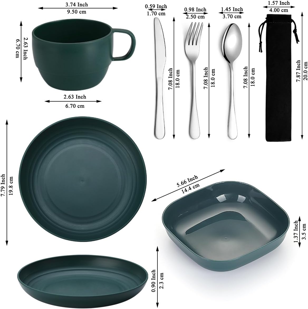 Detalle 2 de ReaNea Set utensili da campeggio 1 tazza