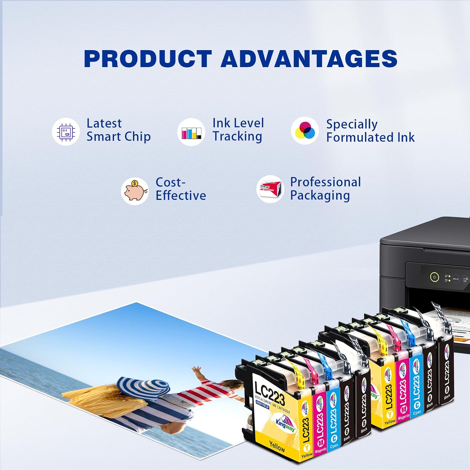 Thumbnail 4 de KINGWAY LC223 10 Pack ink cartridges