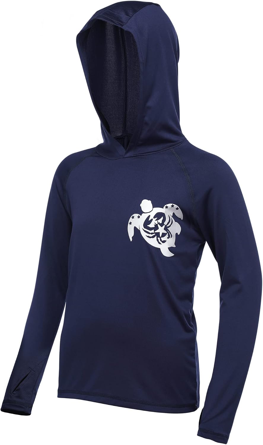 Detalle de DRONIRING Kids Rash Guard Hoodie, 2T-16Y