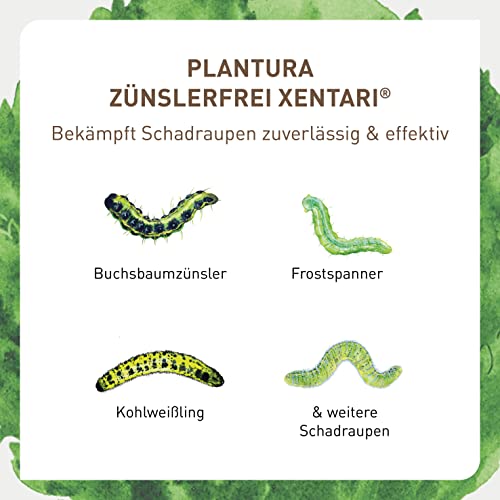 Thumbnail 2 de Plantura Xentari Raupenfrei & Zünslerfrei – Biologisches Spritzmittel gegen Buchsbaumzünsler, 8x2 g