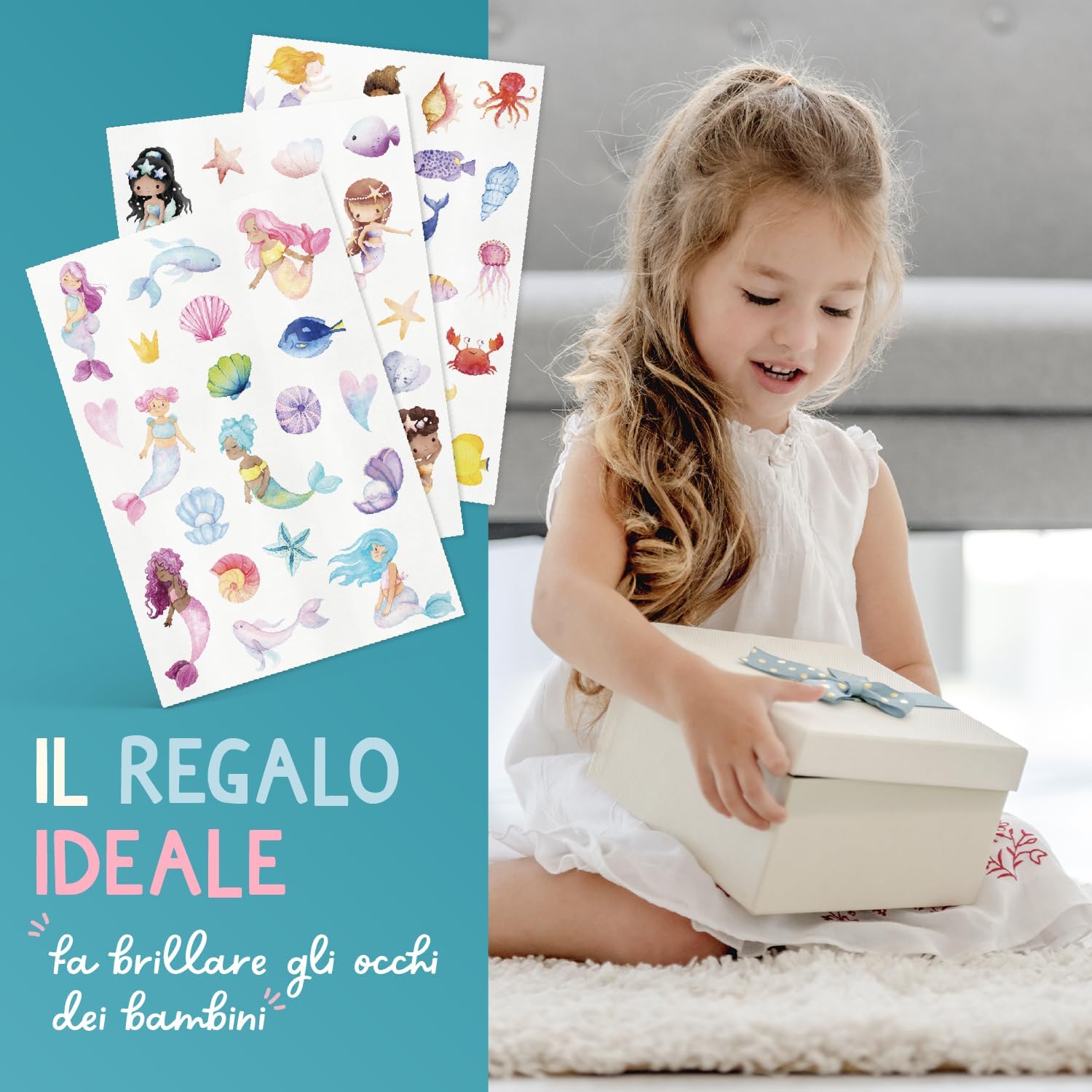 Thumbnail 5 de Famifidus 120 Tatuaggi per Bambini – set tatto temporaneo sicuro e divertente per feste