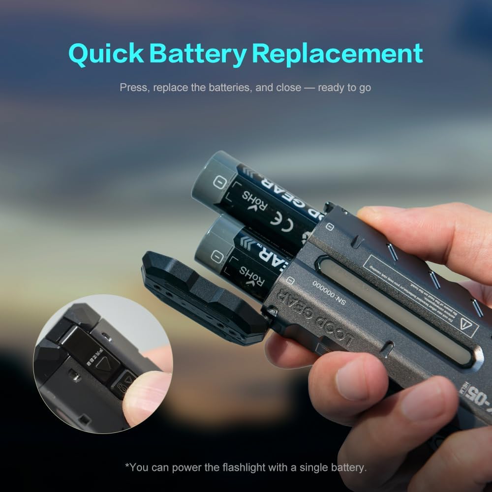 Detalle 1 de LOOP GEAR SK05Pro 8000mAh flat LED flashlight 🔦