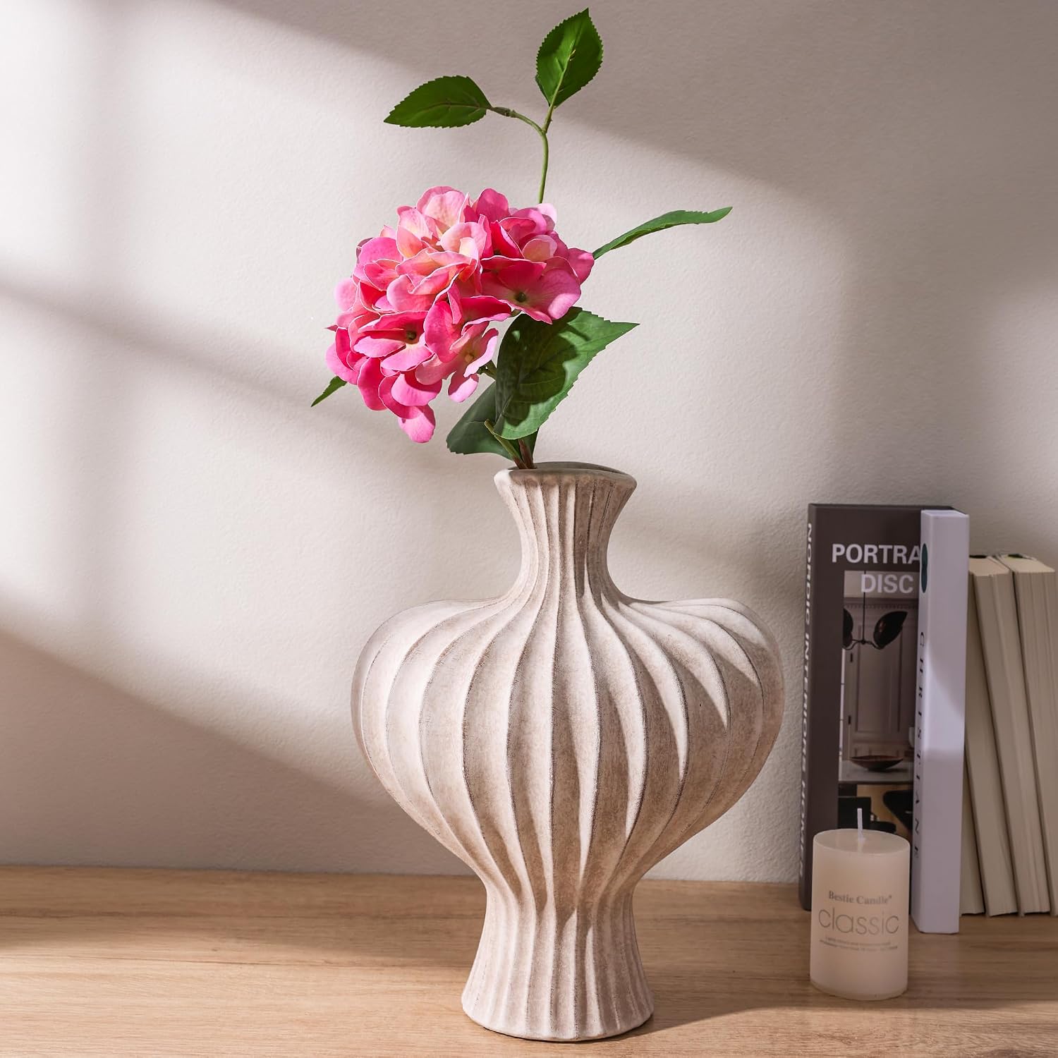 Thumbnail 1 de Ceramic Flower Vase 11 in