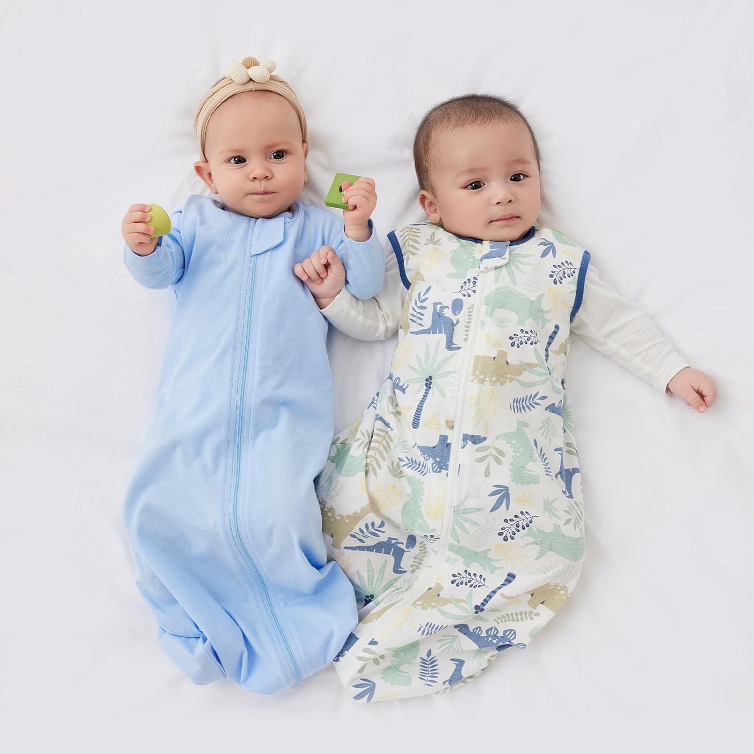 Detalle de Duomiaomiao Sacchi nanna Estivi 0.5 TOG – Sacco nanna in 100% cotone, confezione da 2 pezzi