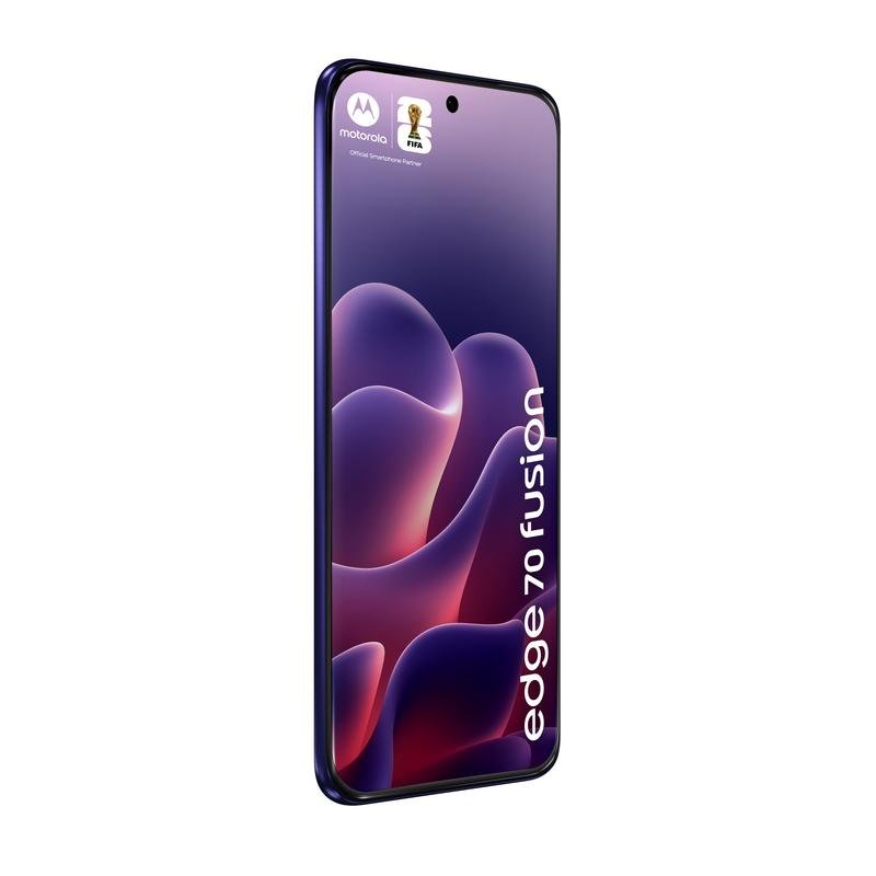 Detalle de Motorola Edge 70 Fusion 5G 8GB/256GB — Pantalla 6,78'' Violeta, resistencia y carga ultrarrápida
