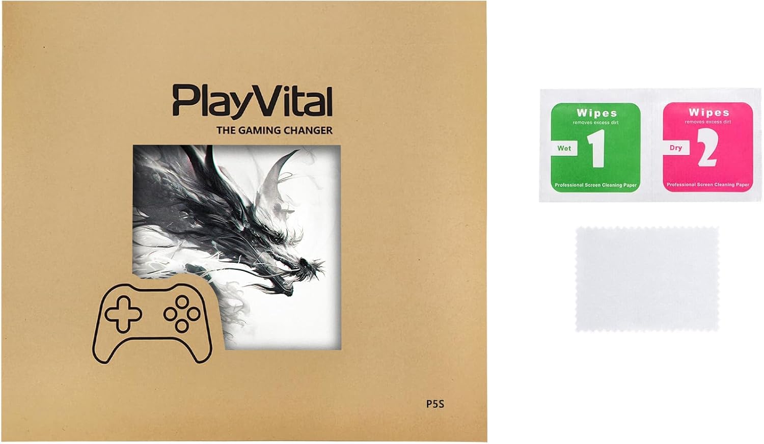 Thumbnail 5 de playvital PS5 Slim Skin Full Set Ink Spirit Dragon