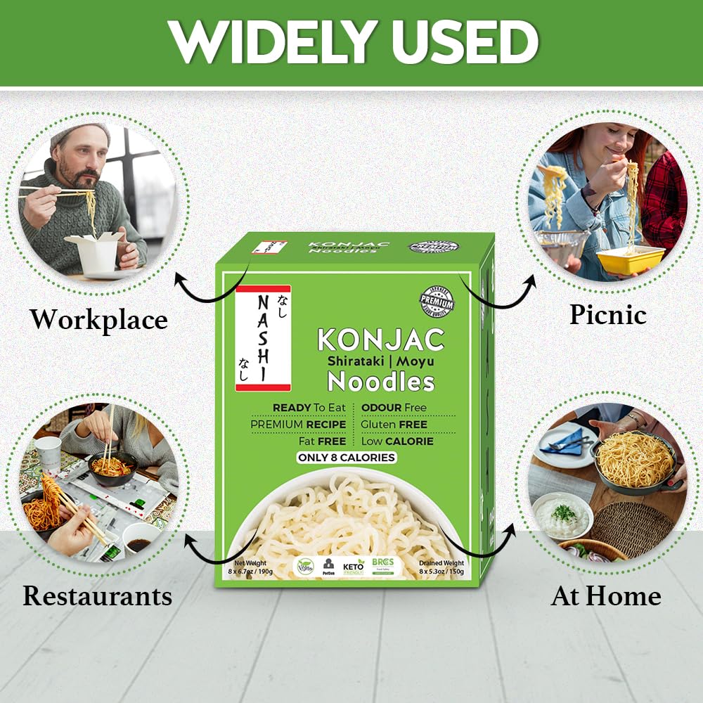 Thumbnail 6 de Nashi Shirataki Konjac Noodles, 53.61 oz Pack of 8, Ready to Eat
