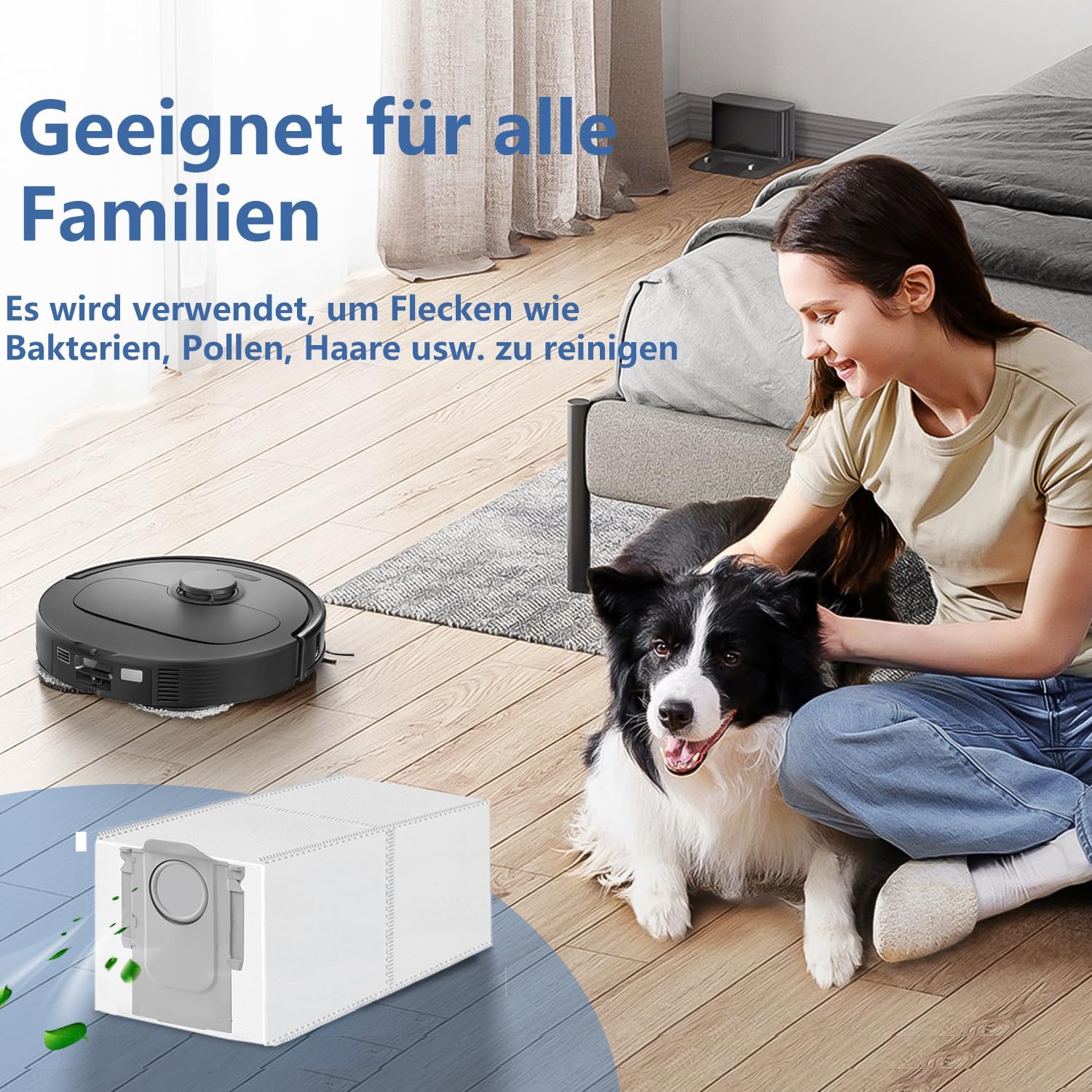 Thumbnail 6 de 16er-Pack Staubbeutel kompatibel mit Roborock Q Revo/Qrevo/Saros 10R/10 – Hochwertiger Ersatz