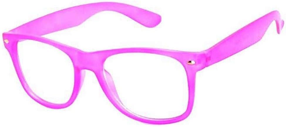 Detalle de Boolavard Kids Nerd occhiali clear lens geek senza ricetta UV400 (4-12 anni) rosa
