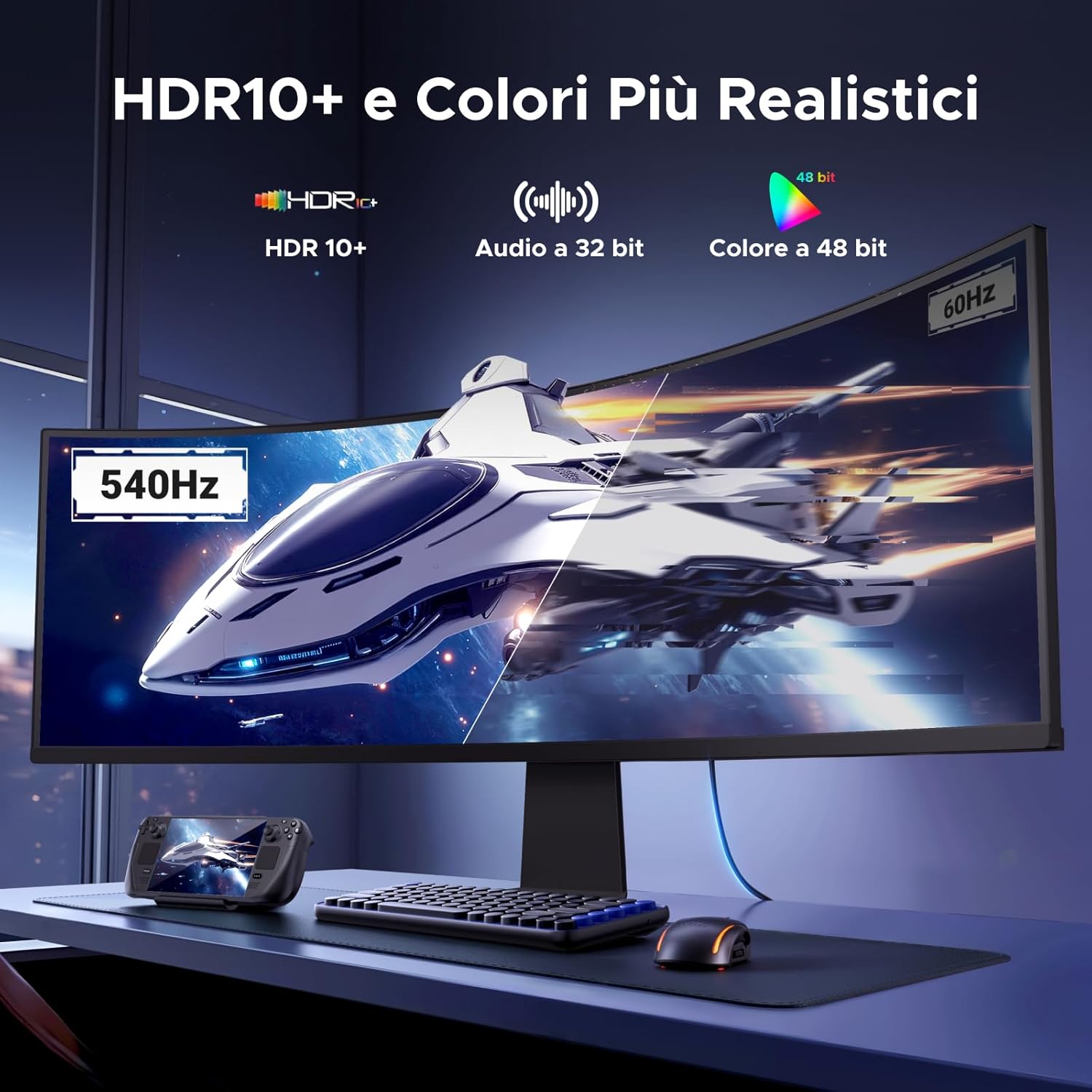 Detalle de UGREEN 16K Cavo DisplayPort 90° DP 2.1 – 16K@60Hz, 8K@120Hz, 80Gbps, alluminio intrecciato