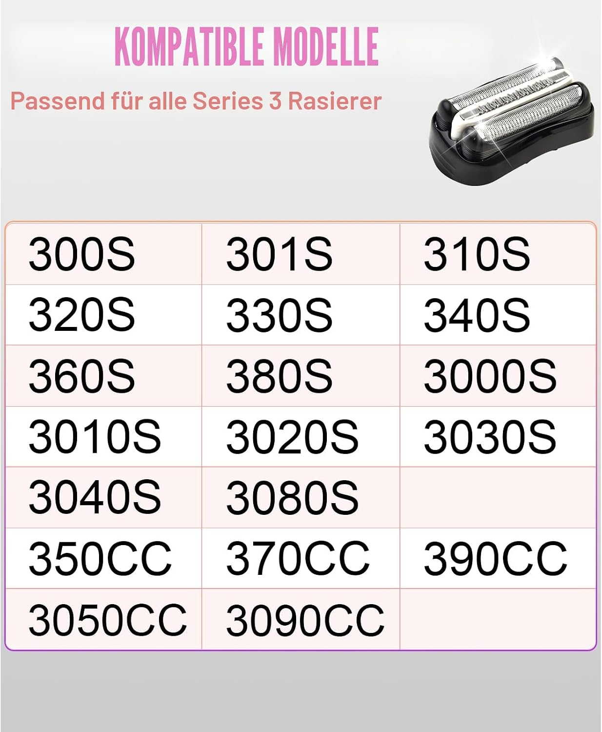 Detalle 1 de Series 3 32B Rasierköpfe kompatibel mit 32B