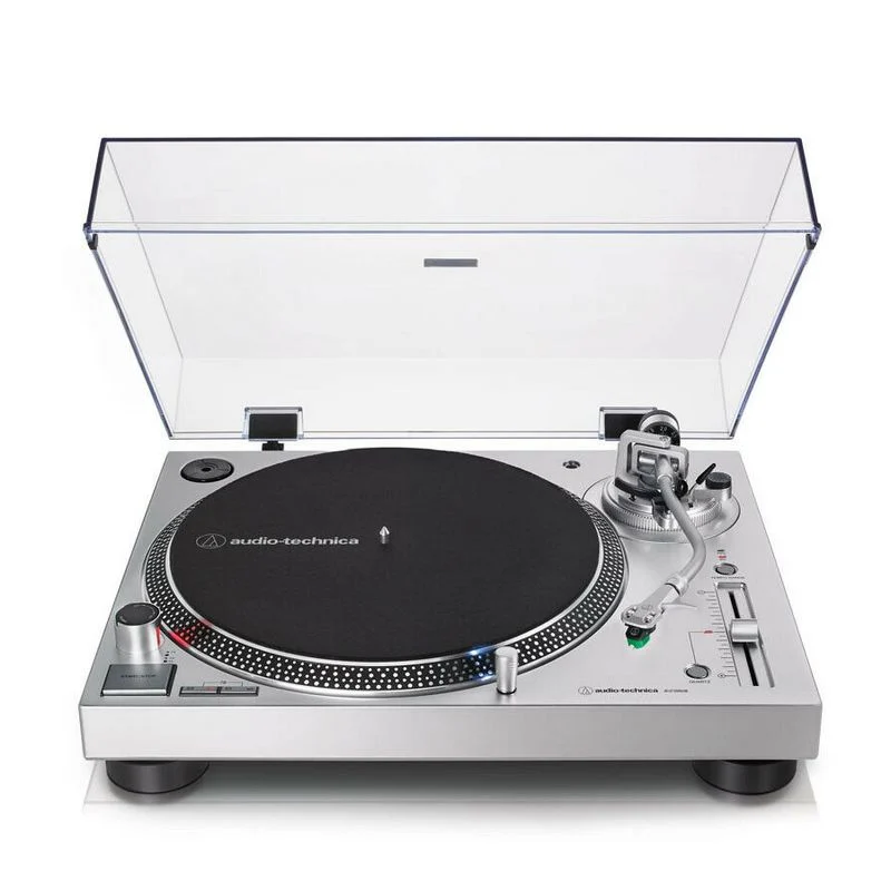 Detalle 1 de Audio-Technica LP120X USB Plata: tocadiscos USB de tracción directa para vinilo y digitalización