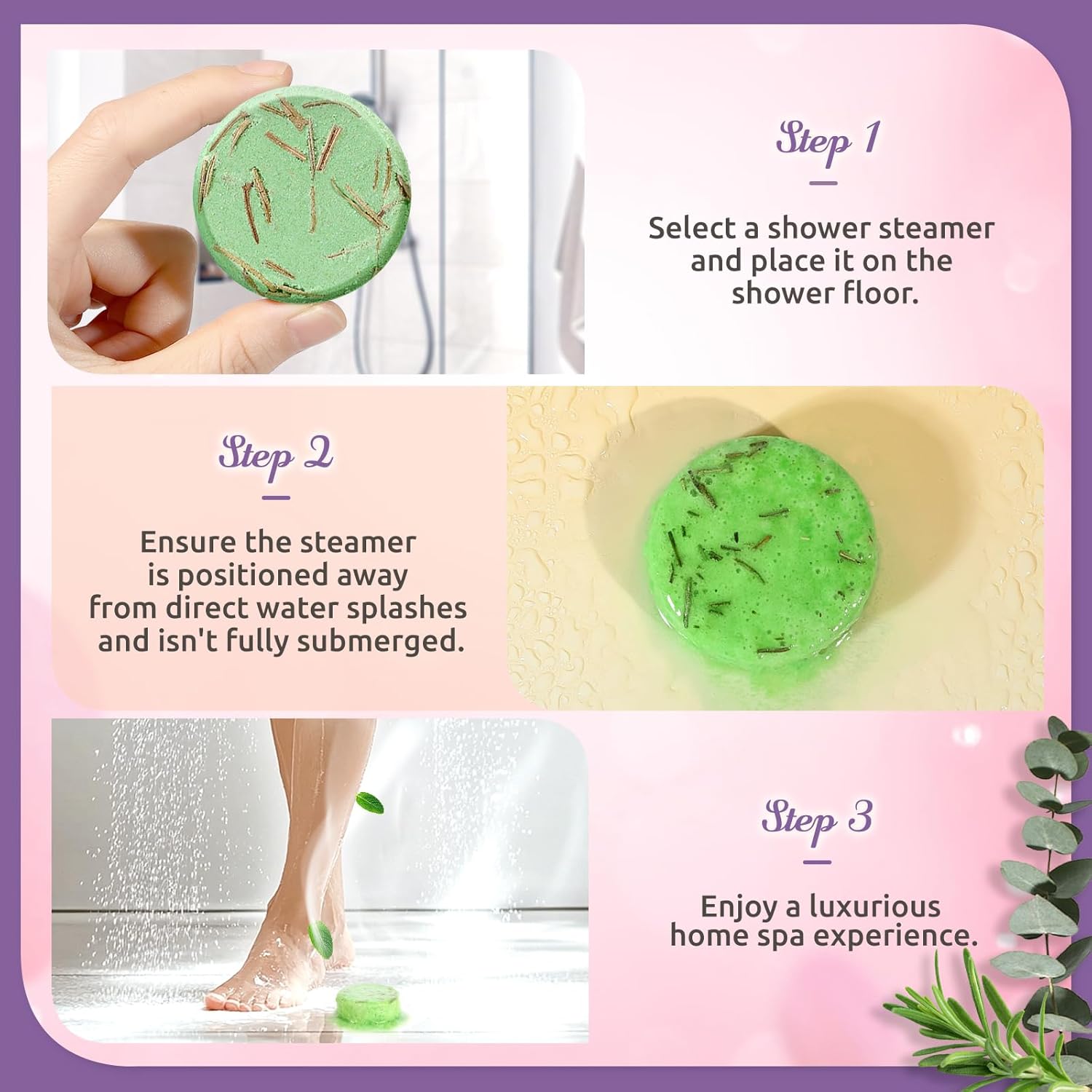 Thumbnail 6 de Shower Steamers 8-Pack Aromatherapy