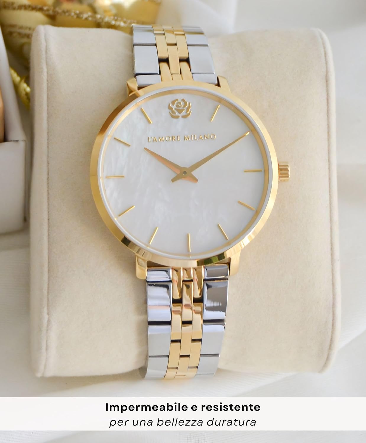 Thumbnail 6 de L'AMORE MILANO: Orologio da donna in scatola, 36 mm, impermeabile 5 ATM – Regalo elegante con cassa regalo