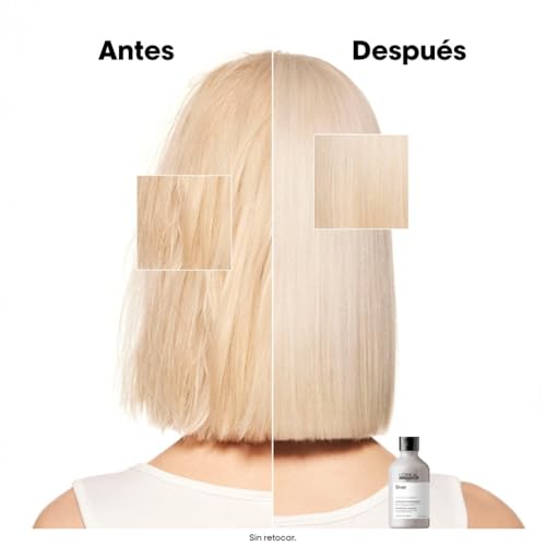 Detalle de L'Oréal Professionnel Champú Silver para Pelo Rubio, 500 ml