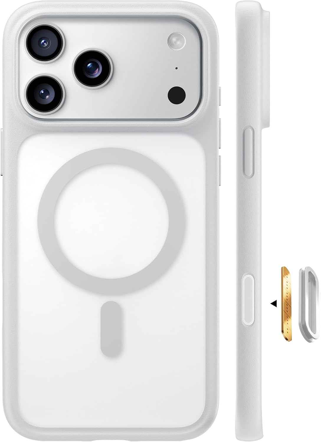 Detalle de TORRAS for iPhone 17 Pro Max Case with MagSafe – 12FT Drop Protection, Velvet Grip