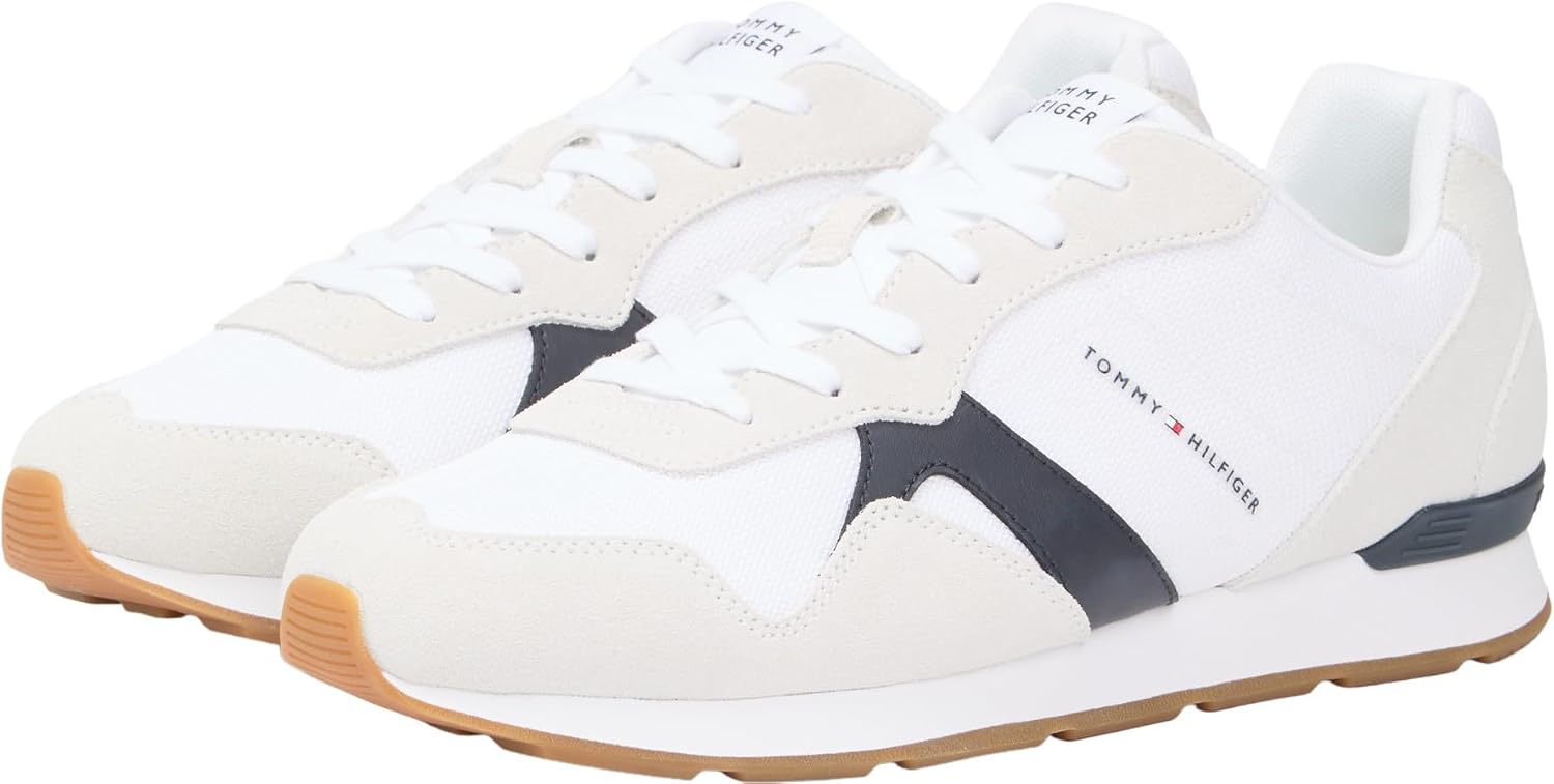 Detalle 2 de Tommy Hilfiger Men’s Runner Icon Mix Low Top Trainers (FM0FM05679)