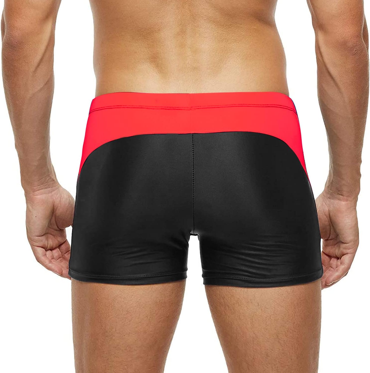Detalle de Arcweg Badehose Herren Eng Kurz Badeshorts mit Tunnelzug – Schnelltrocknend, elastisch und komfortabel