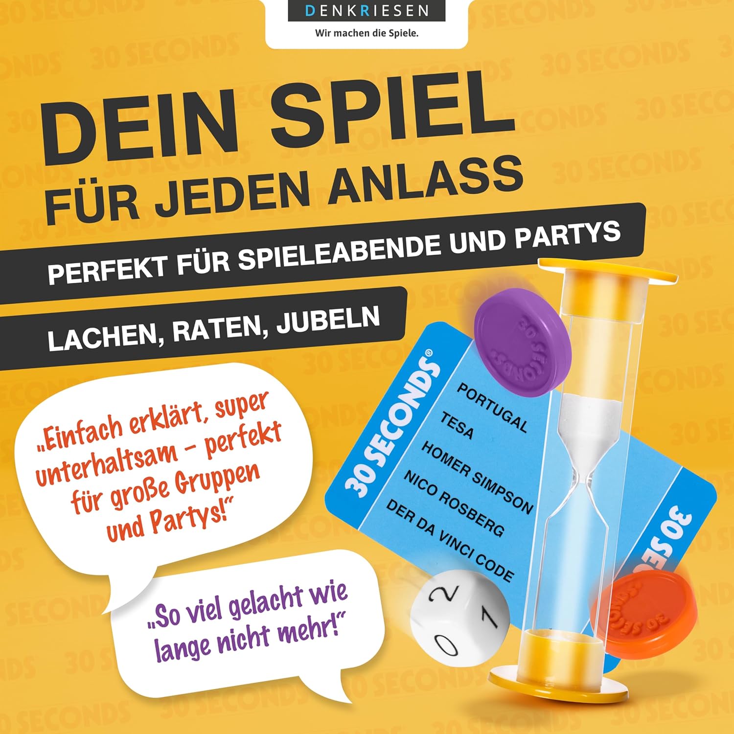 Thumbnail 3 de DENKRIESEN 30 Seconds® – Brettspiel für bis zu 16 Spieler 🎲