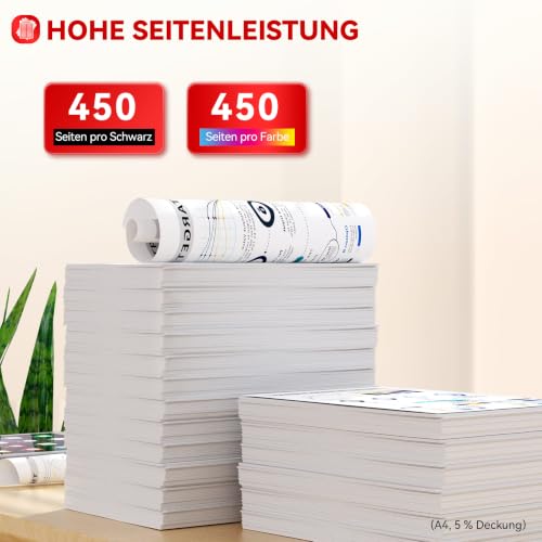 Detalle de Toner Kingdom 575XL/576XL kompatible Tintenpatronen für Canon Drucker (575/576)