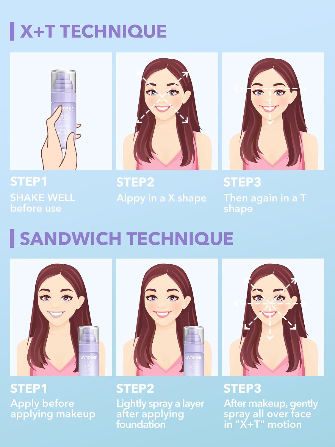 Thumbnail 6 de SHEGLAM sb2307266967711556 Lock'd In Mattifying Setting Spray, Quick-Drying