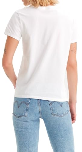 Detalle de Levi's The Perfect Tee Donna White M - T-shirt sporty dal taglio regolare