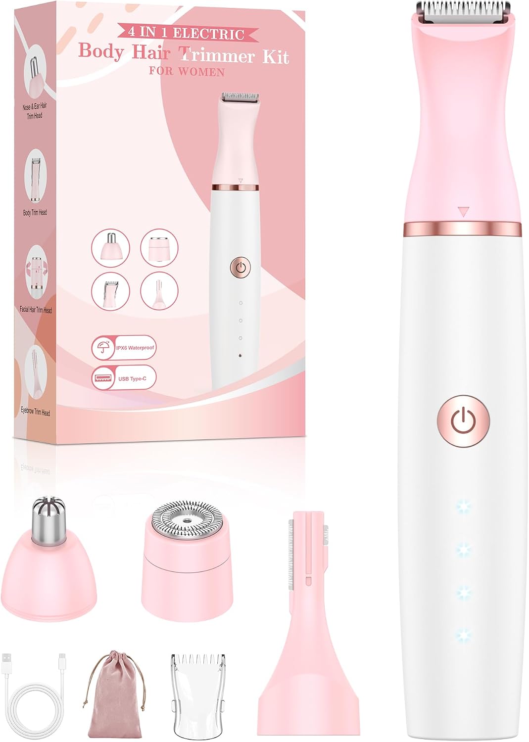 Detalle de Rechargeable 4-in-1 Bikini Trimmer for Women 🪒