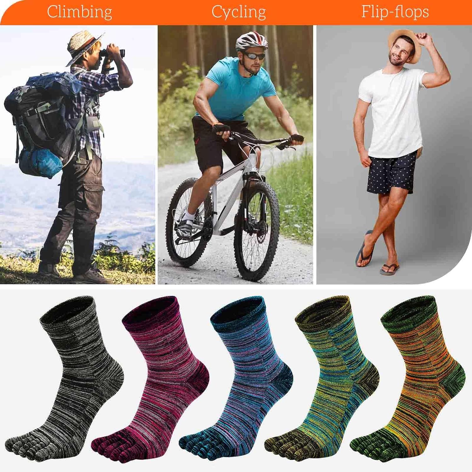 Thumbnail 1 de LOFIR Chaussette à Doigts Homme 39-47