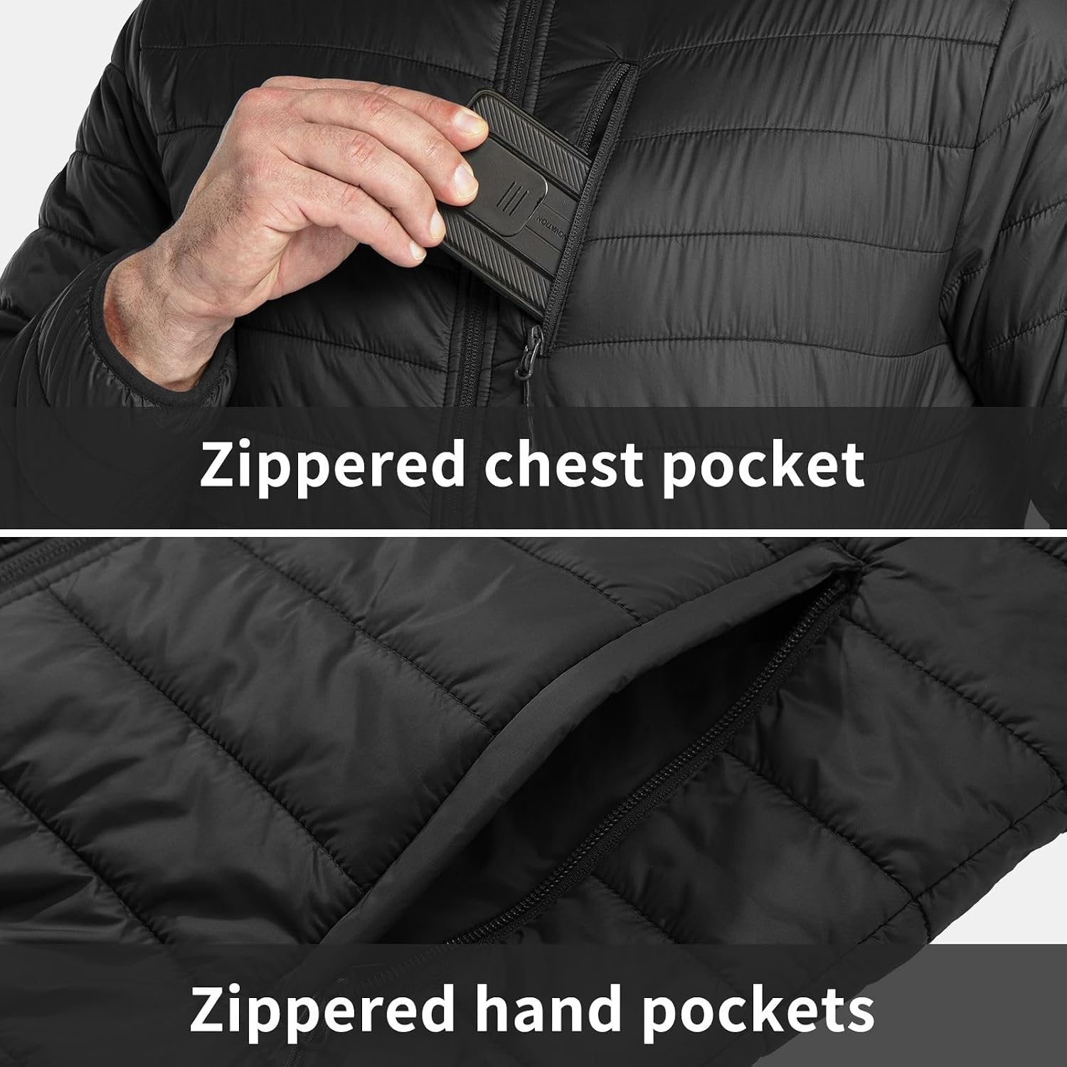 Thumbnail 2 de 33,000ft Herren Steppjacke Leichte Übergangsjacke