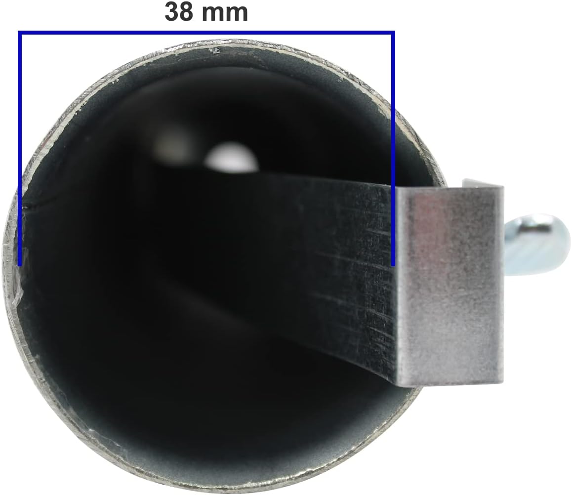 Detalle de KOEM Supporto Tubolare in Ferro zincato Ø 55 mm: guida all’uso per basi ombrellone in graniglia o cemento