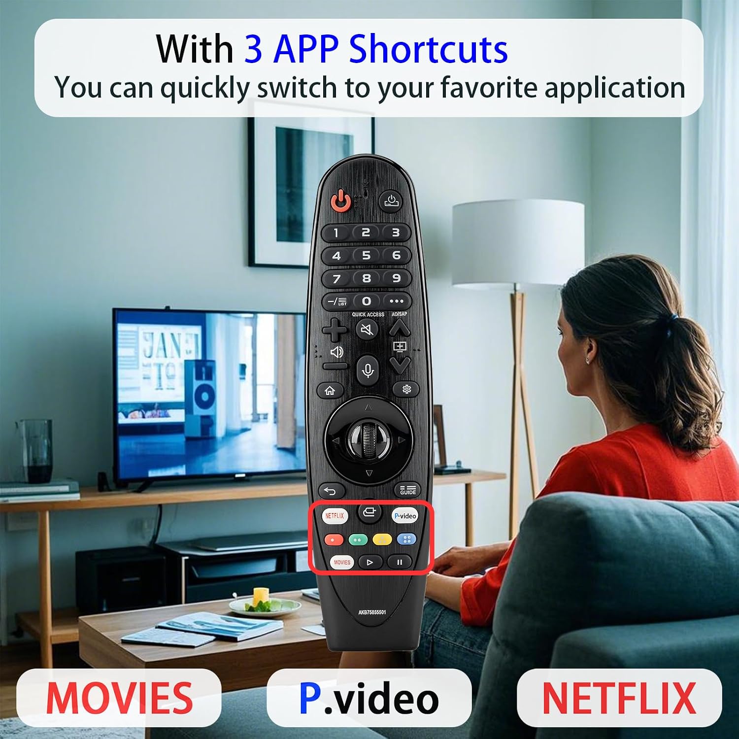 Detalle 1 de HESUNSE LG Magic Remote 2019-2025