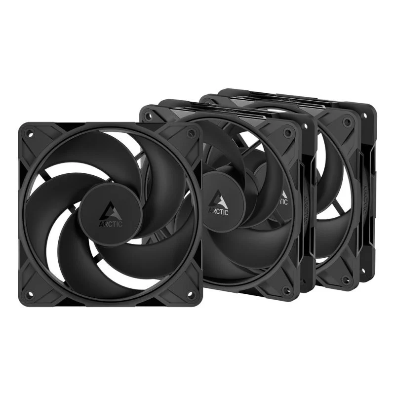 Detalle de Arctic Freezer P12 Pro Reverse Pack 3× (120 mm) – PWM de alta presión para radiadores y zonas densas