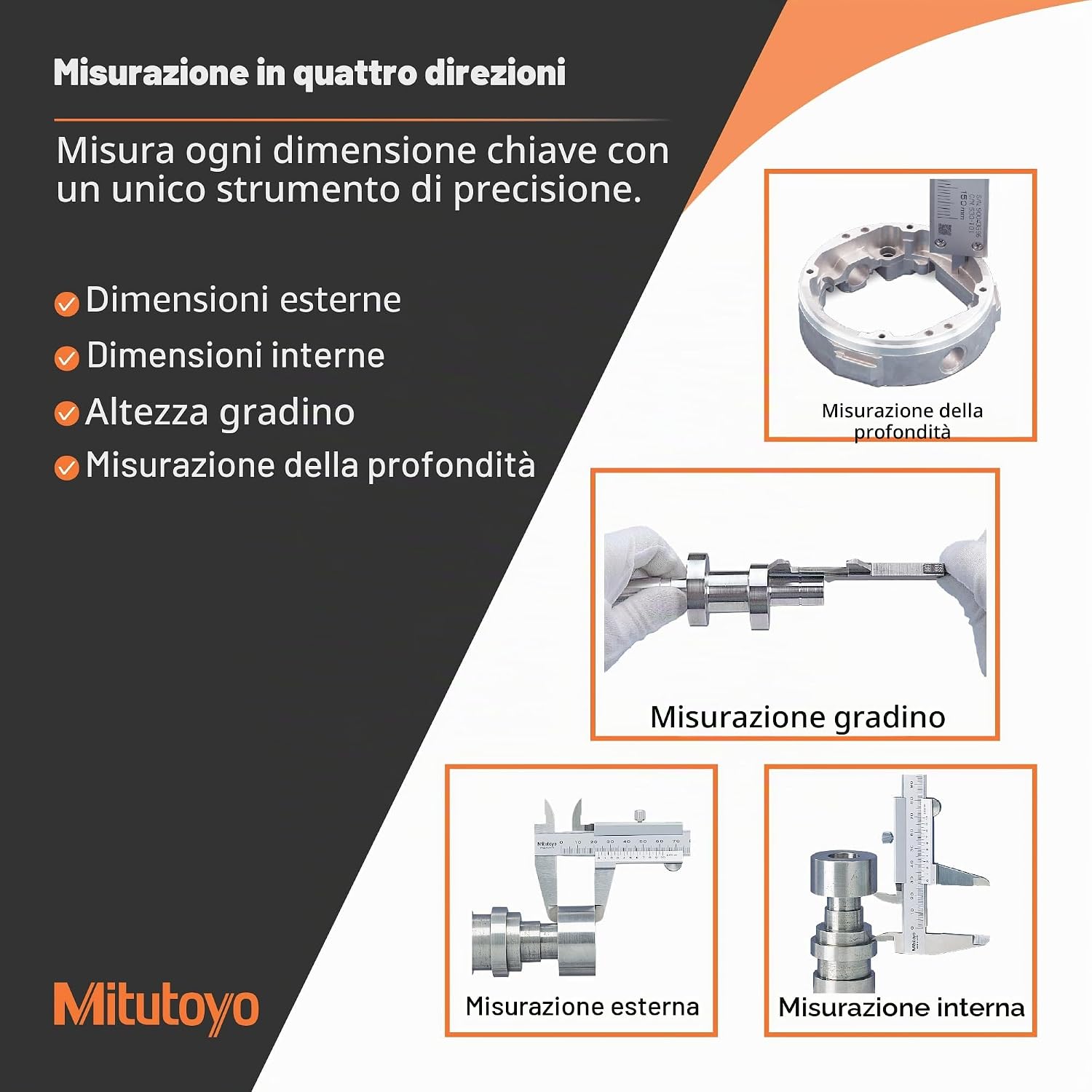 Thumbnail 2 de Mitutoyo 500-181-30 Calibro digitale ABS AOS CD-15APX, 0-150 mm | 0,01 mm — origina memorizzata
