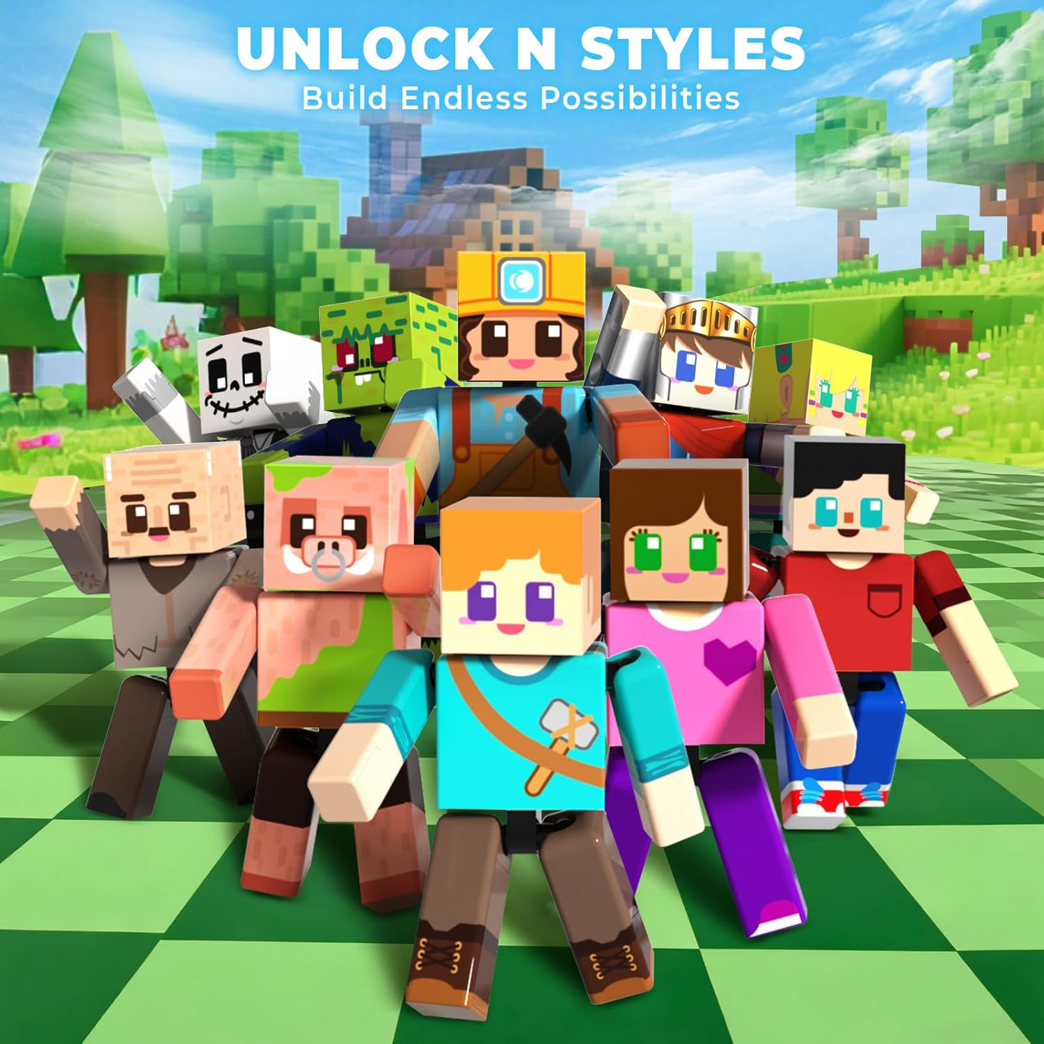 Thumbnail 4 de Magneverse 20 Pcs Magnetic Action Figures Playset