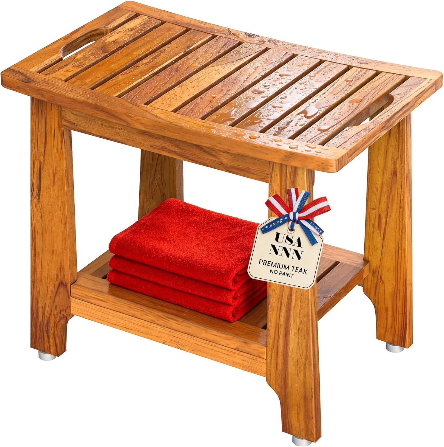 Detalle de NNN Teak Shower Bench 21-inch