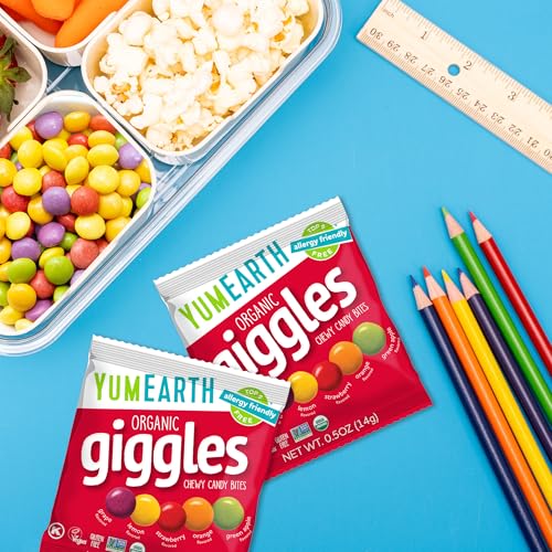 Thumbnail 6 de YumEarth Organic Giggles Chewy Candy – 0.5oz Snack Pack, Box of 15