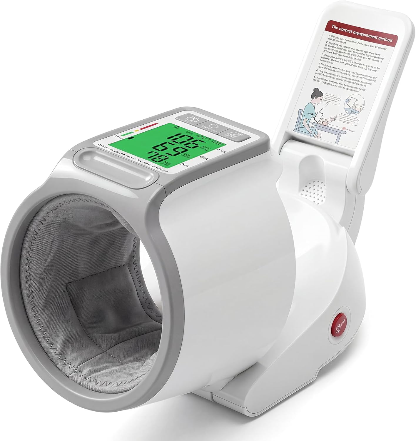 Detalle de CAVN CH-S693L No-Wrap Upper Arm Blood Pressure Monitor, 2-User Memory