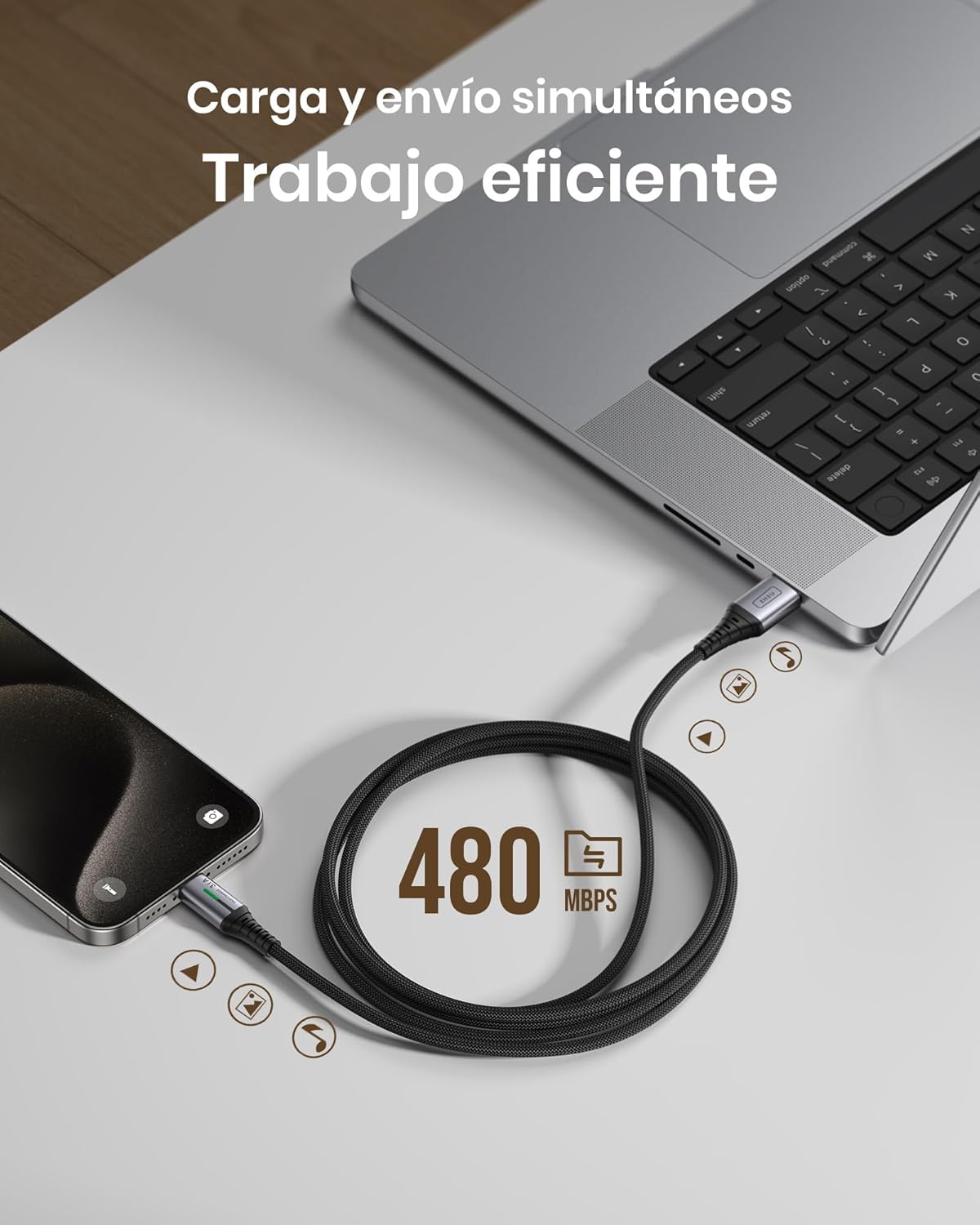 Thumbnail 5 de INIU Cable USB C Carga Rápida 3.1A