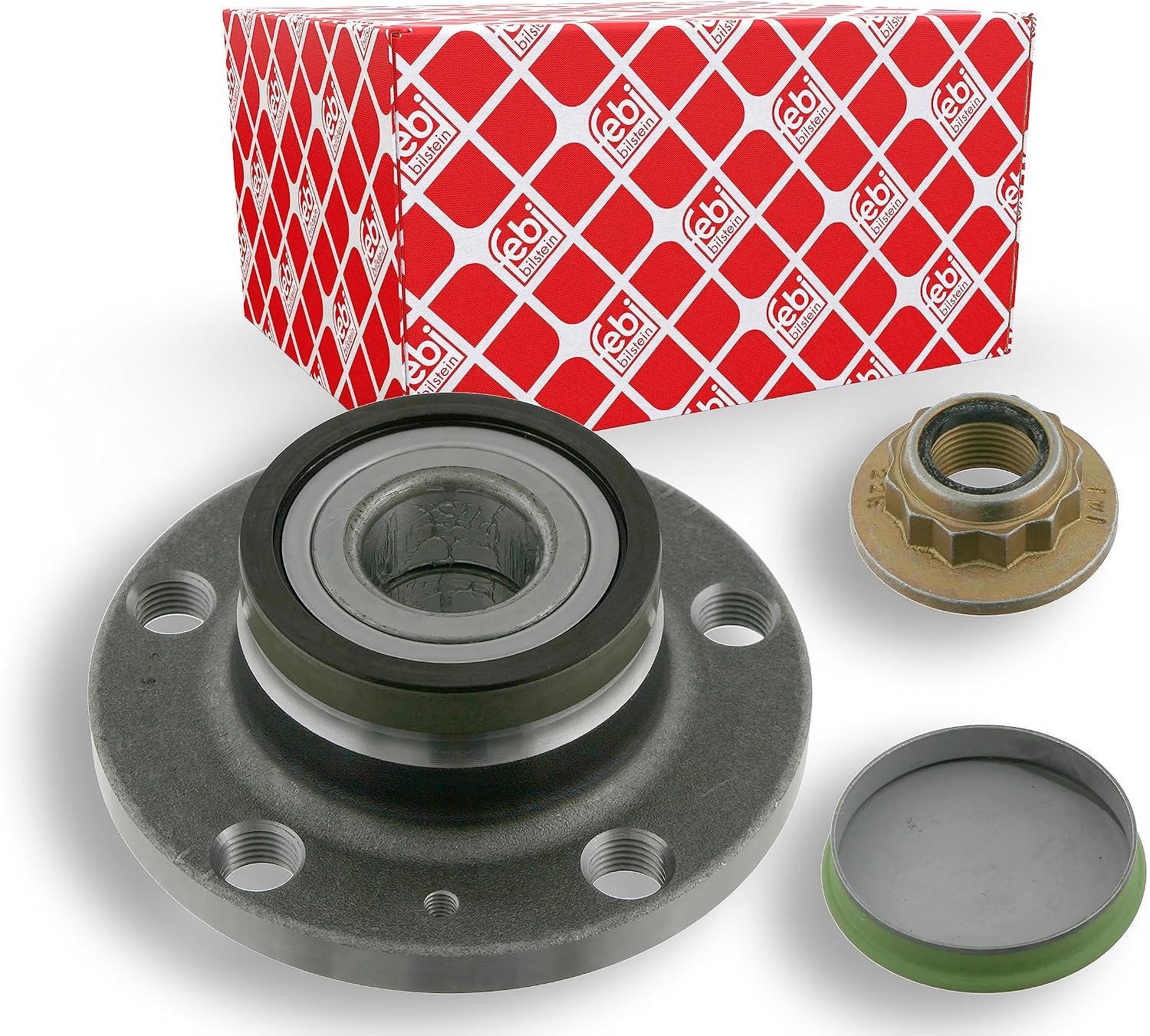 Detalle de Febi-Bilstein 24224 wiellagerset met geïntegreerde wielnaaf, 5 gaten