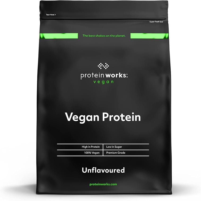 Thumbnail 1 de THE PROTEIN WORKS Proteína Vegana fresa con nata 1 kg
