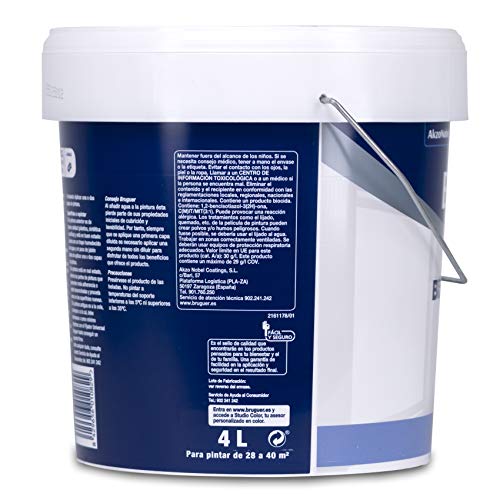 Detalle 2 de Bruguer Blanco Nieve Plástica: Pintura para paredes y techos 4L